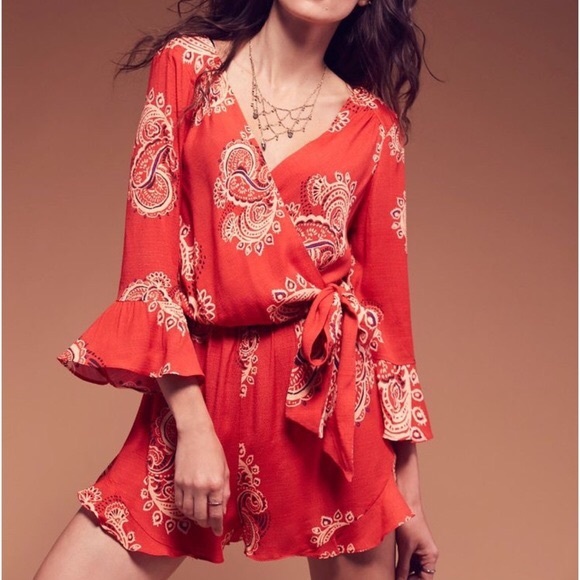 Free People Pants - Free People All The Right Ruffles Romper Sz Small
